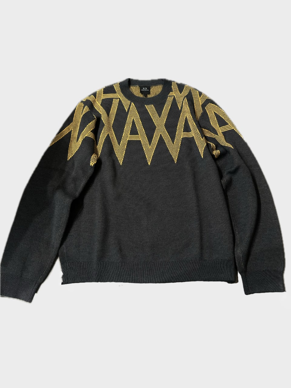 Armani Exchange Pullover Jacquard Dark Grey