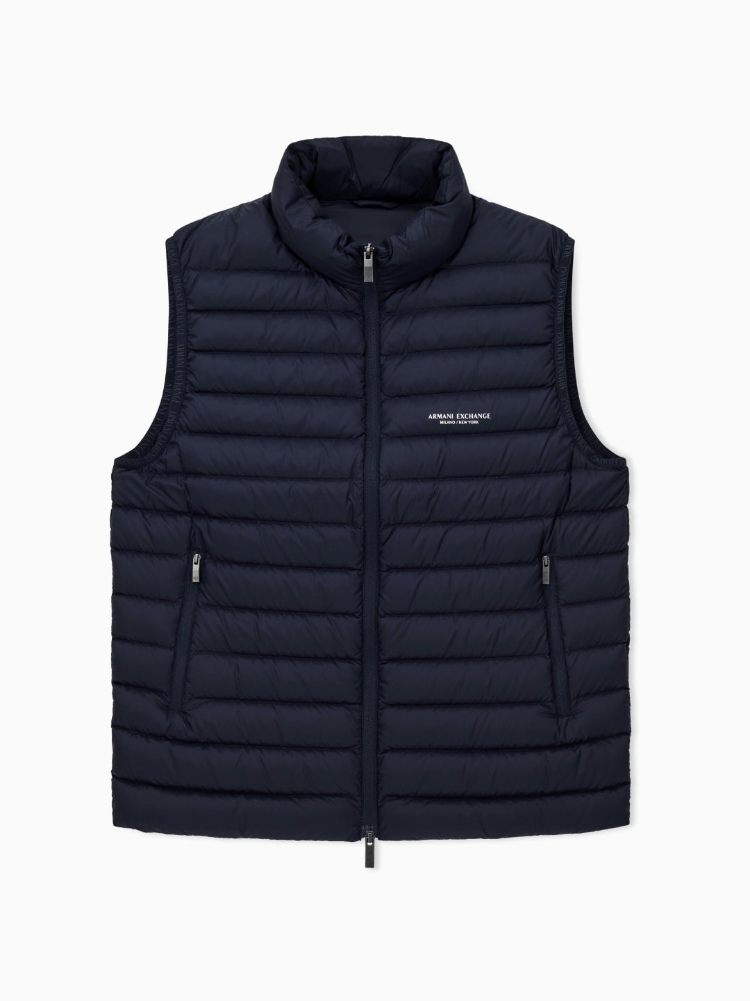 Armani Exchange Piumino smanicato fullzip Deep Navy