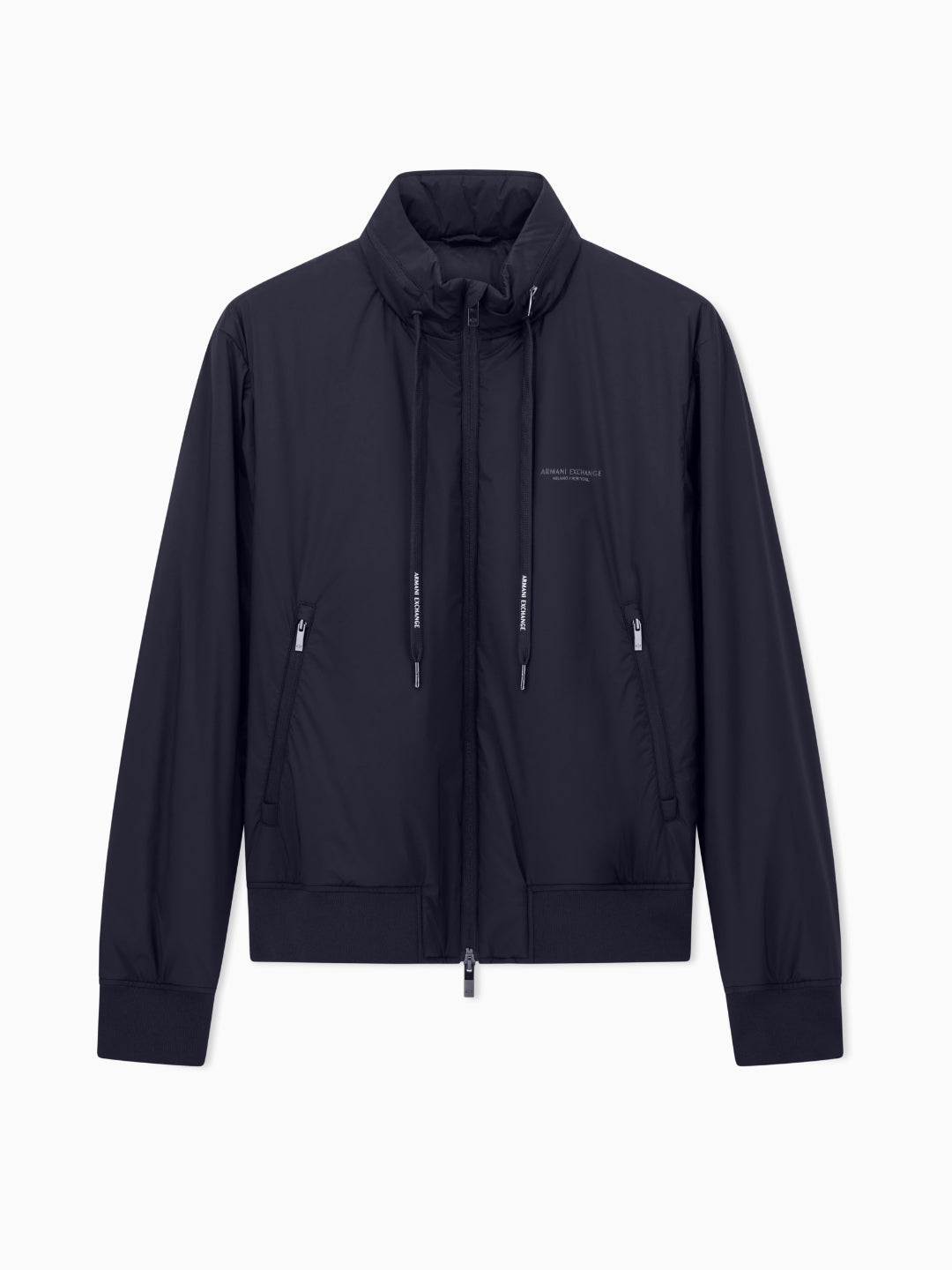 Armani Exchange Piumino in Nylon stretch Deep Navy
