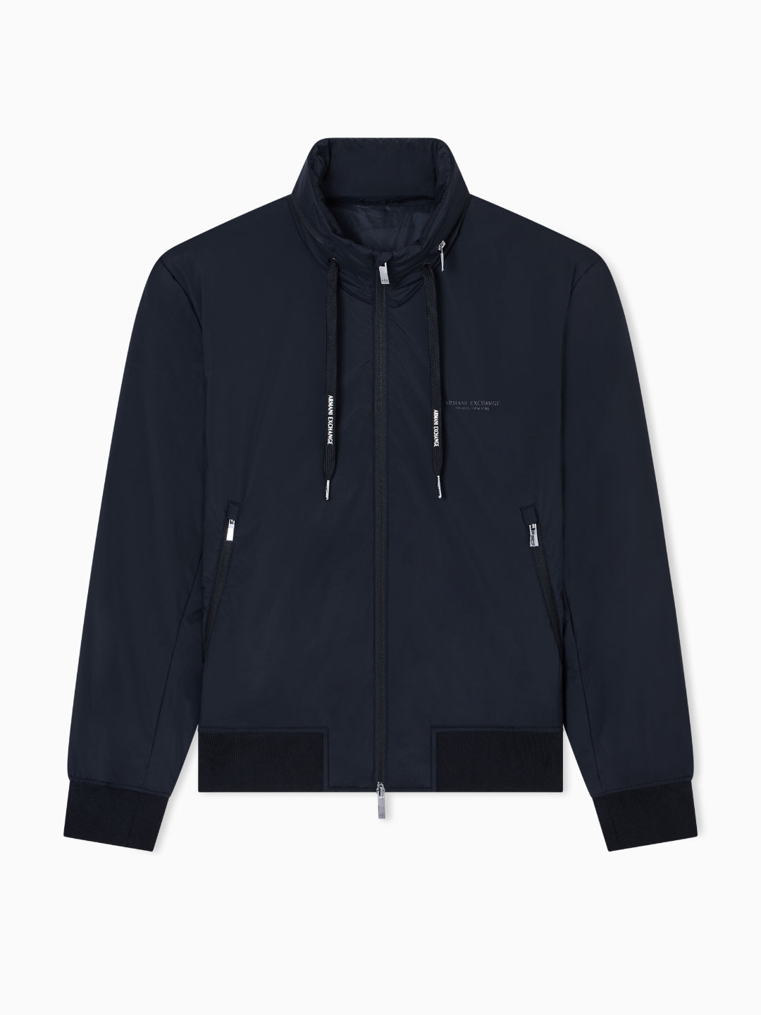 Armani Exchange Piumino in Nylon stretch Nero