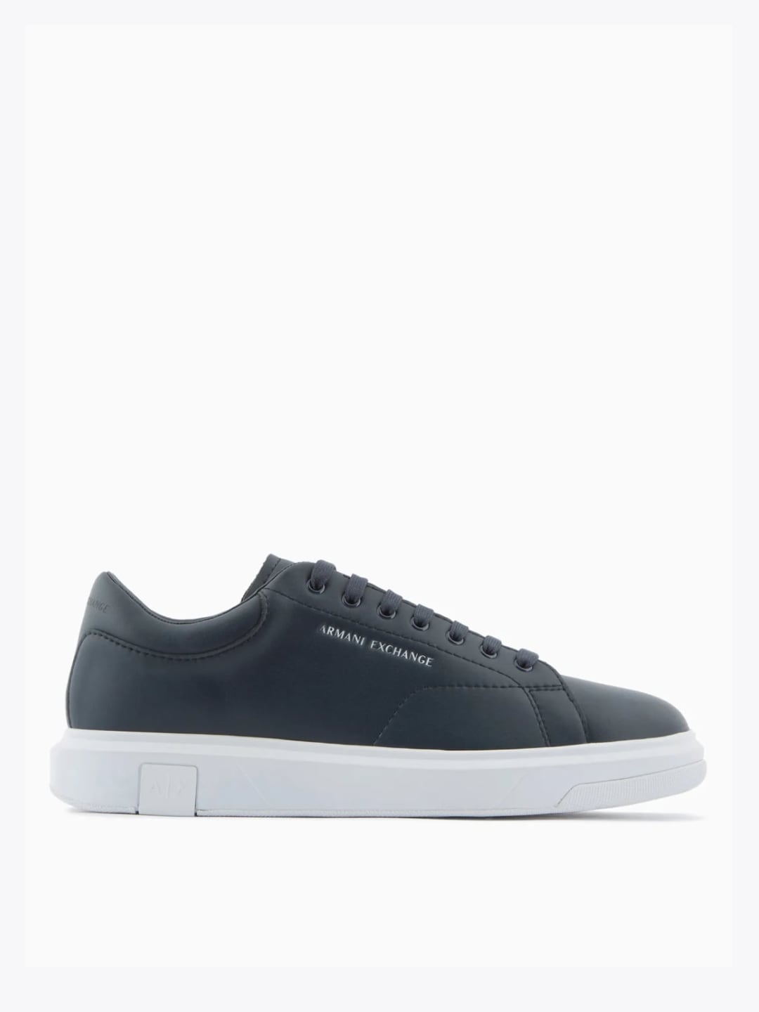 Sneaker in action leather logo A/X su suola  Col Blu Navy