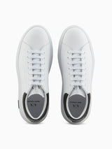 Sneaker in action leather logo A/X su suola  Col Bianco/Nero