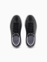 Sneaker in action leather logo A/X su suola Nero