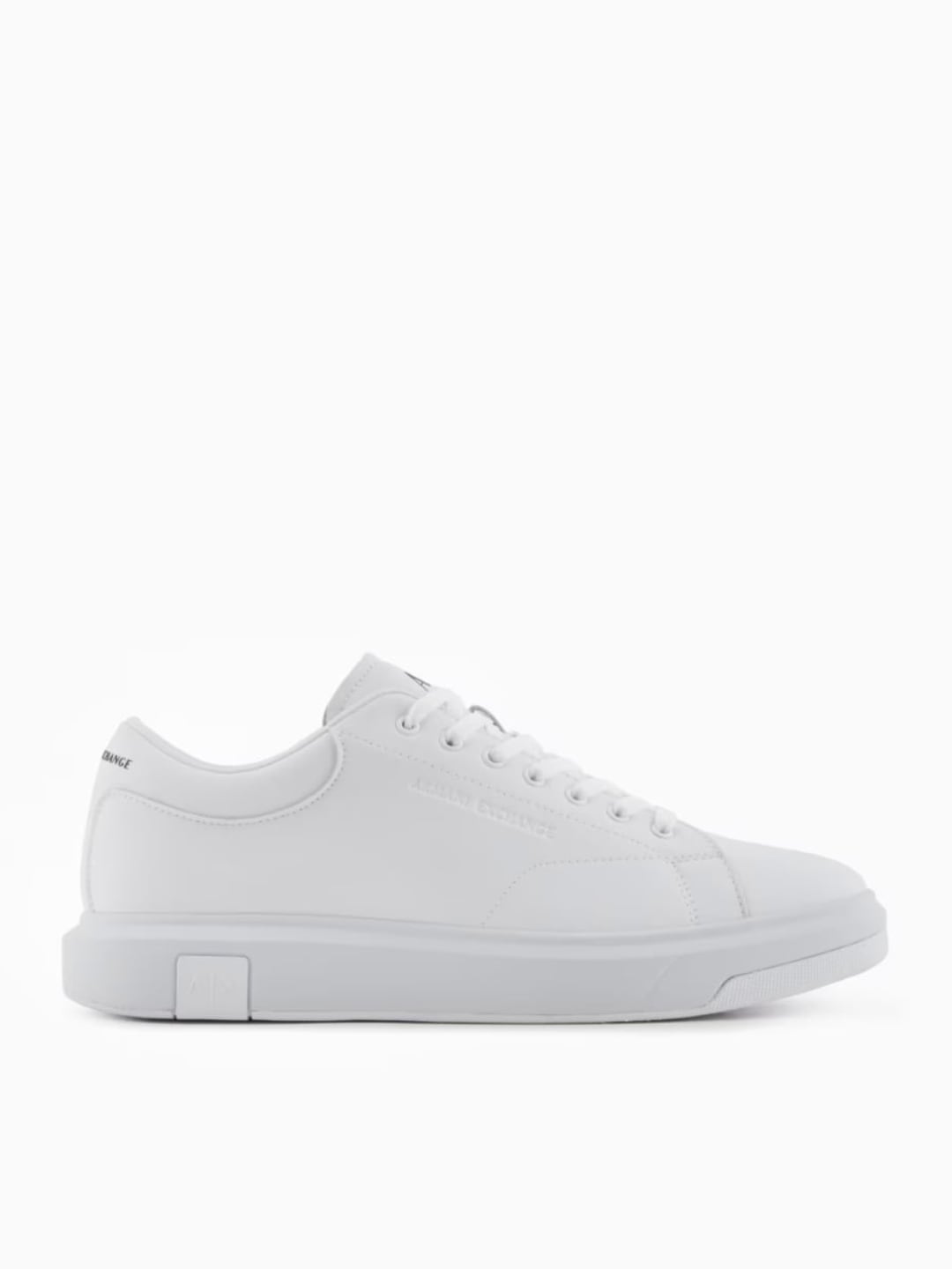 Sneaker in action leather logo A/X su suola Optical White