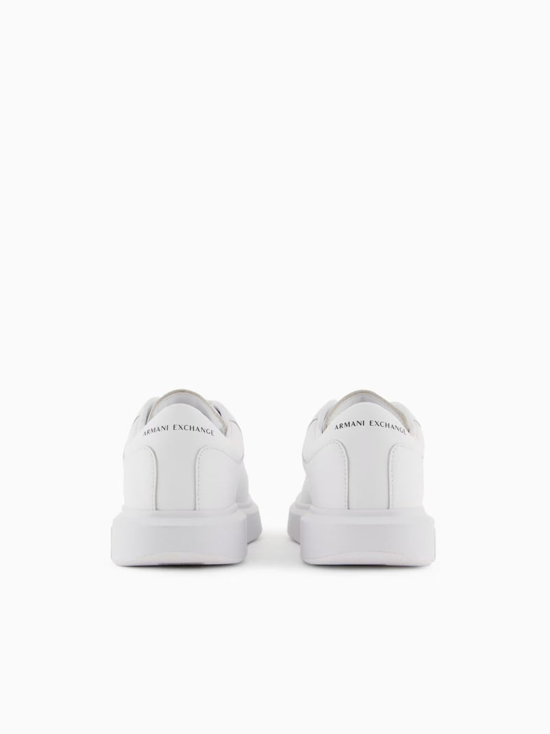 Sneaker in action leather logo A/X su suola Optical White