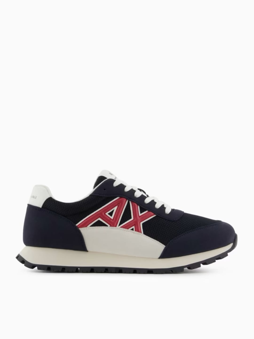 Armani Exchange Sneakers In Eco-suede Mesh E Nylon Blu Navy