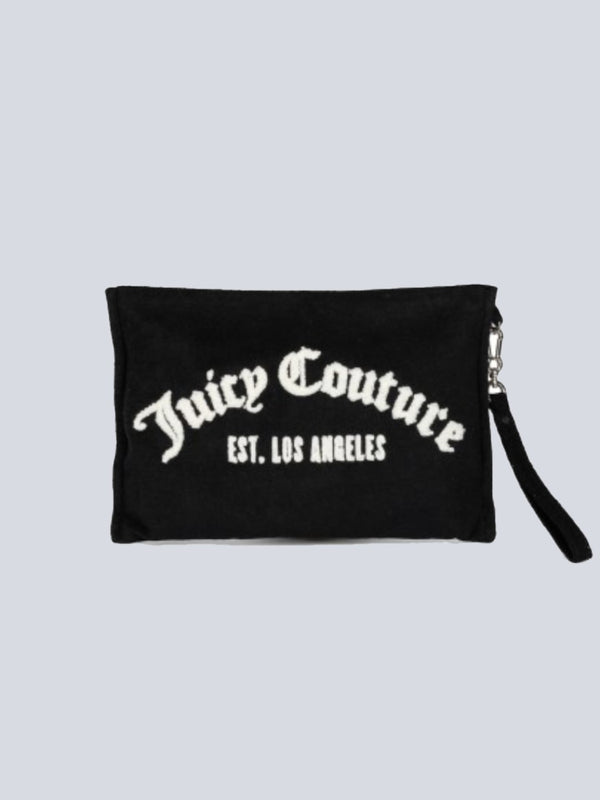 Juicy Couture Pochette Iris Towelling Clutch  Nero