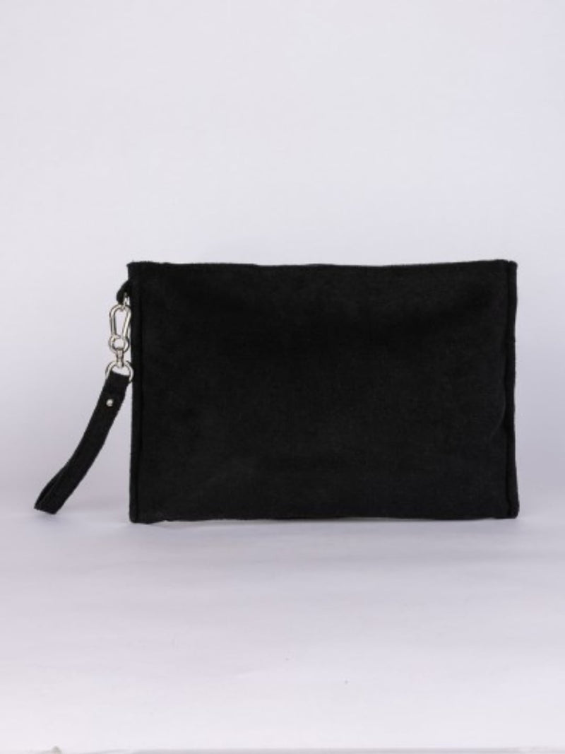 Juicy Couture Pochette Iris Towelling Clutch  Nero