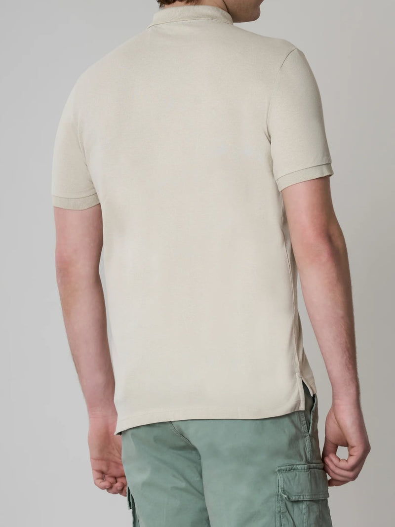 Polo manica corta KING in cotone nido d'ape Beige