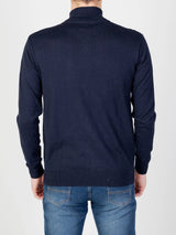 Us Polo Assn Maglia FullZip Cotone e Cachemere Blu