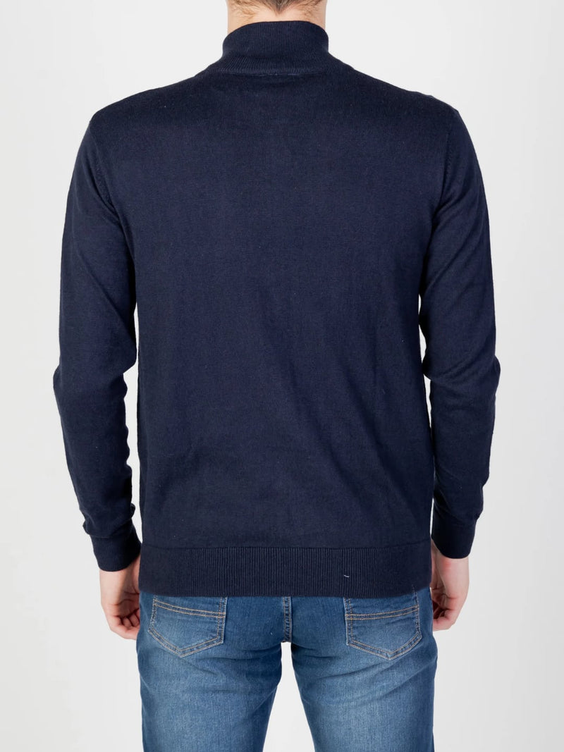 Us Polo Assn Maglia FullZip Cotone e Cachemere Blu