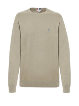 Us Polo Assn Maglia Girocollo Cotone e Cachemere Sabbia