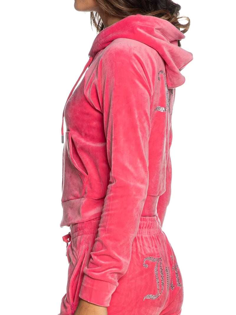 Juicy Couture Felpa Madison Hoodie Rosa Barbie