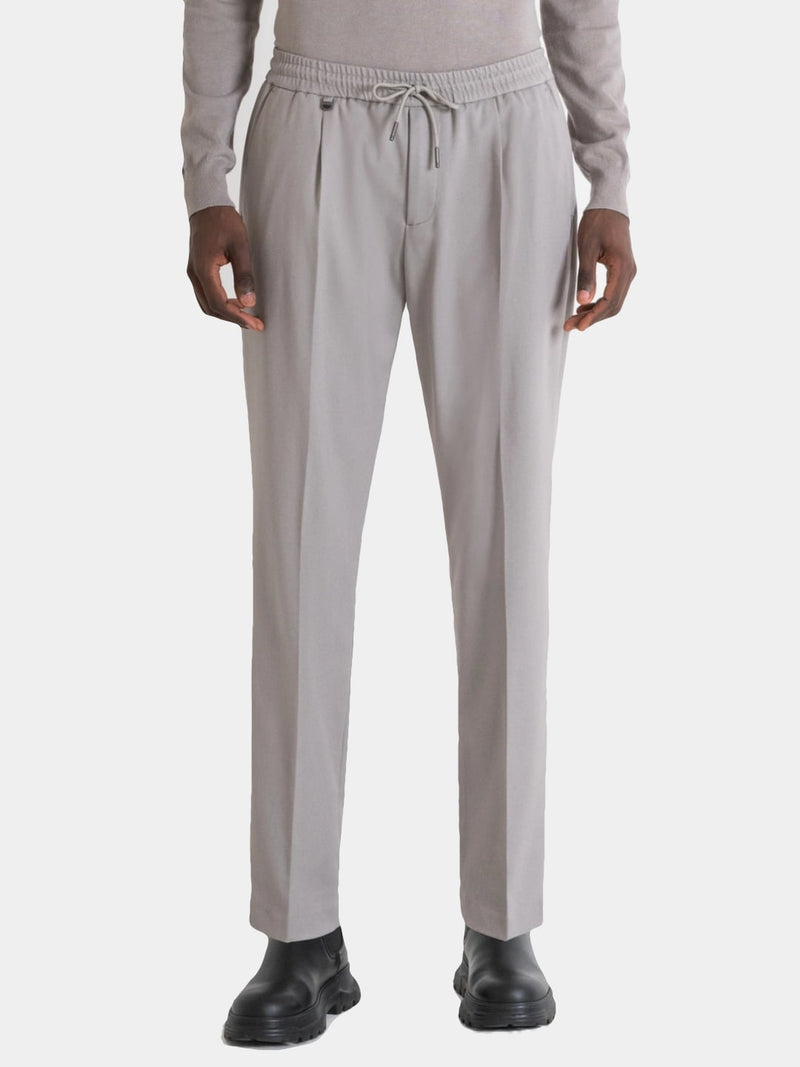 Antony Morato Pantaloni Neil Regular Fit In Misto Viscosa Grigio