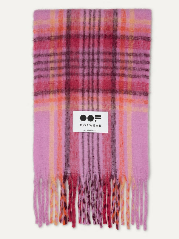 Oof Wear Sciarpa Lunga 2016 Con Frange Rosa