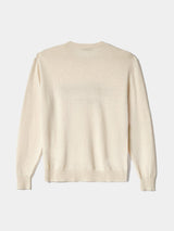 Hinnominate Maglia Paricollo Misto Cashmere Con Intarsio  Burro