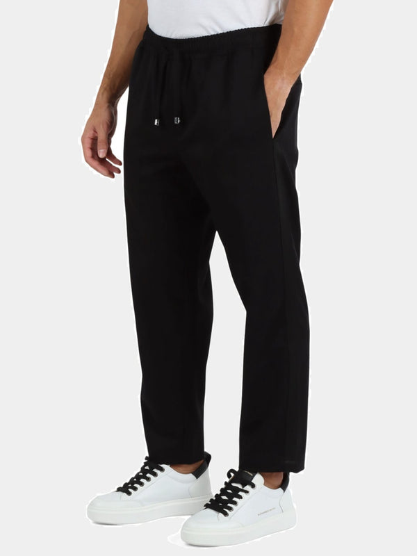 Richmond X Pantaloni con Elastico e Coulisse Nero