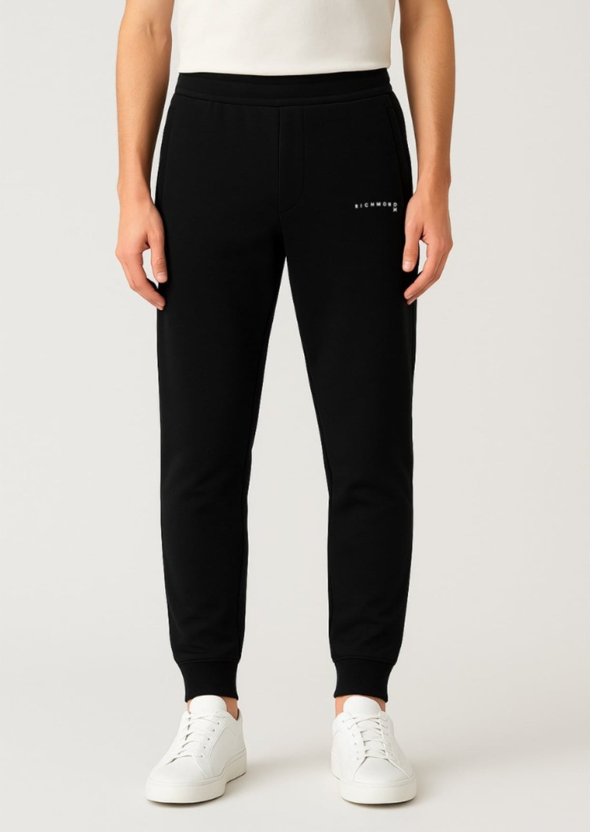 Richmond X Felpa pantaloni in felpa in misto cotone con logo Bettie Nero